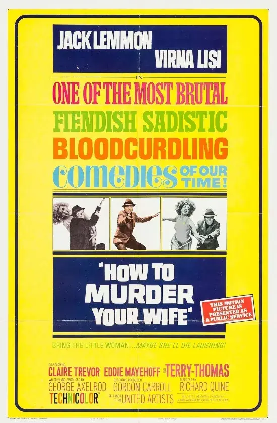 فیلم چگونه همسرتان را به قتل برسانید (How to Murder Your Wife 1965)