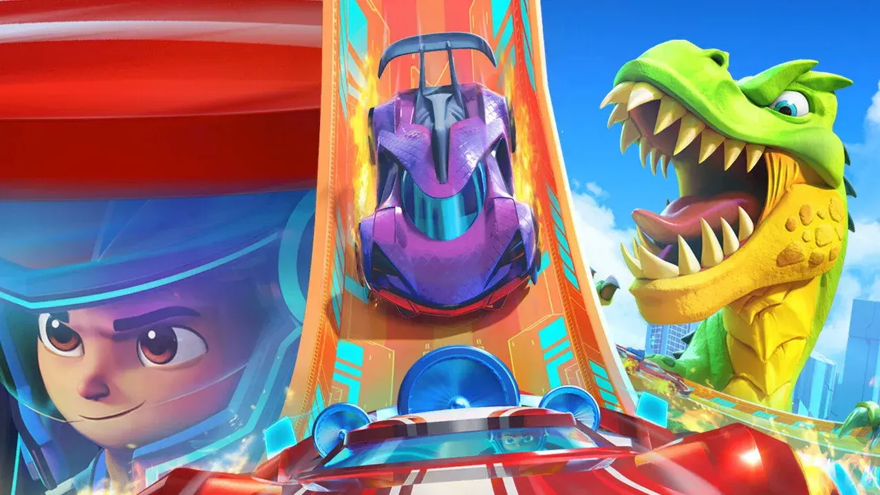 انیمیشن هات ویلز: مسابقه سرعت؛ حمله تی رکس (Hot Wheels Let's Race: Attack of the T-Rex 2026)